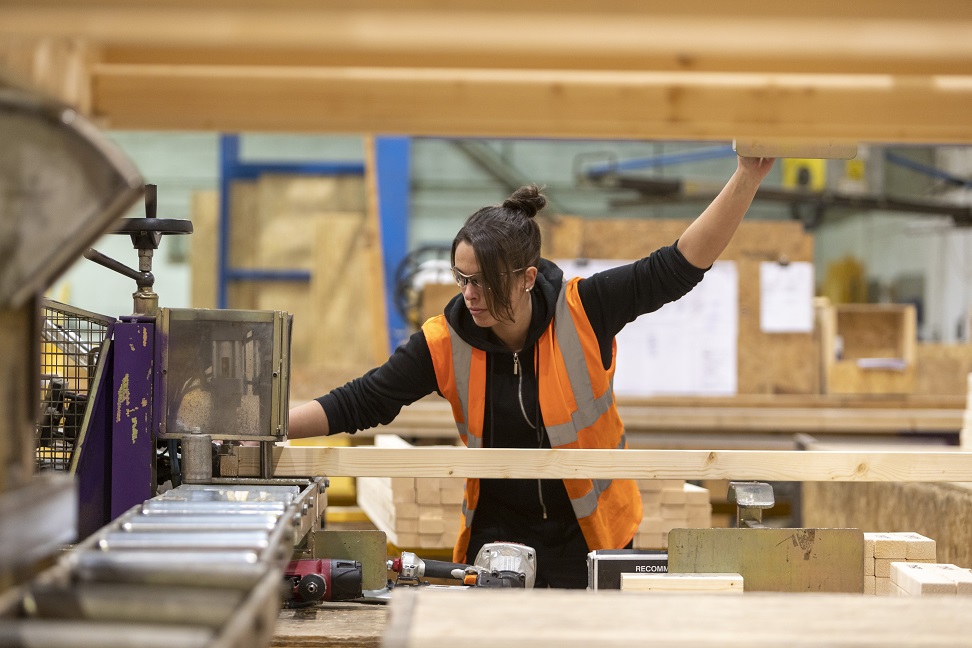 Stewart Milne Timber Systems’ in-house training enables females to make a mark on factory floor