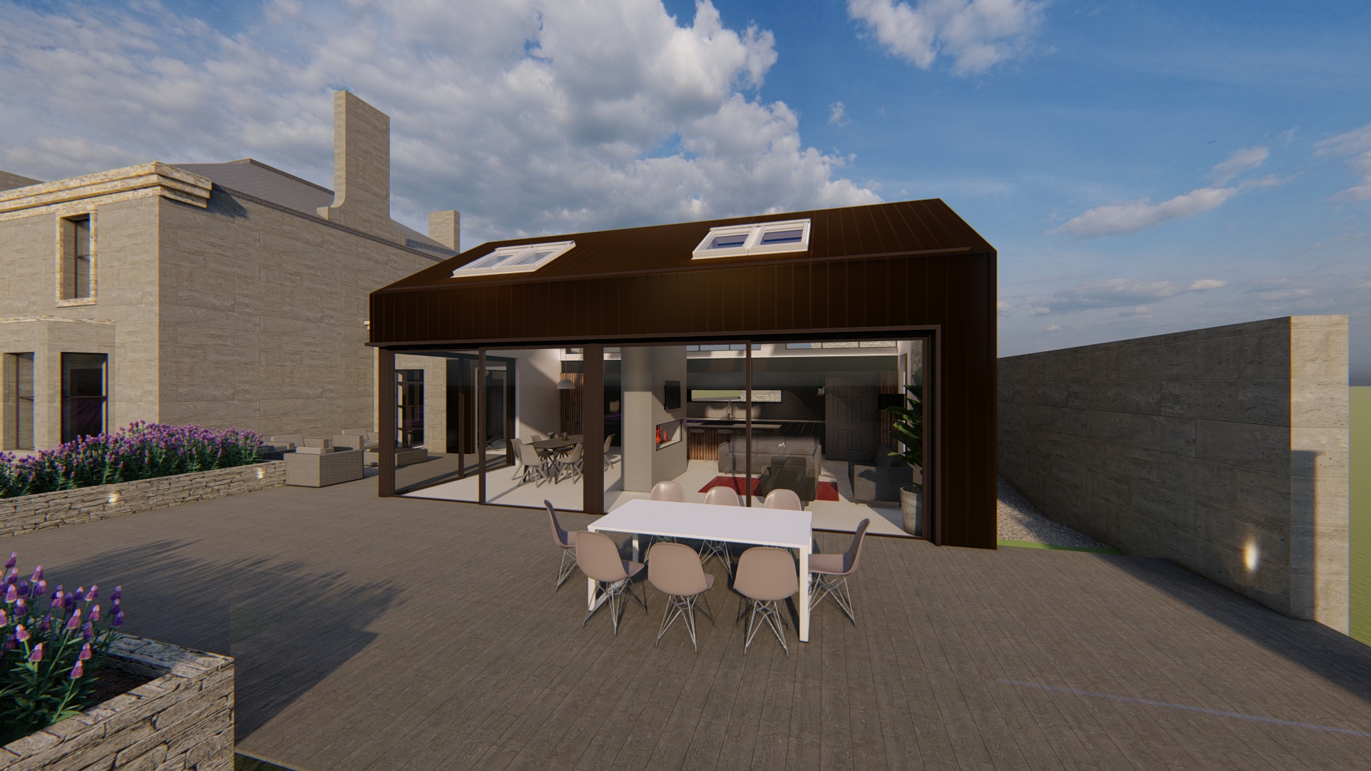 Architects' Showcase: Detached stone villa extension by Brunton Design