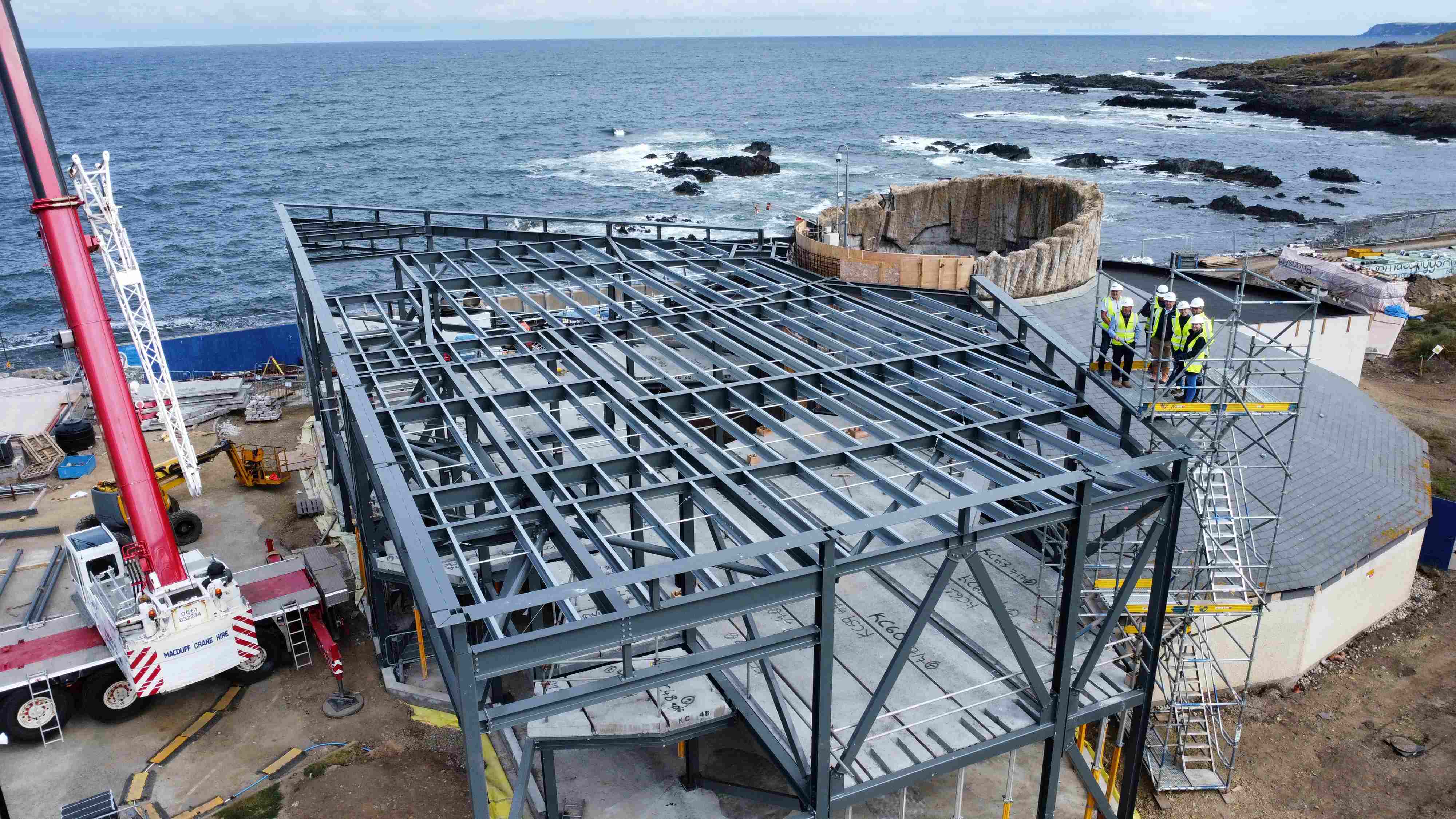 Steelworks installed at Macduff Marine Aquarium