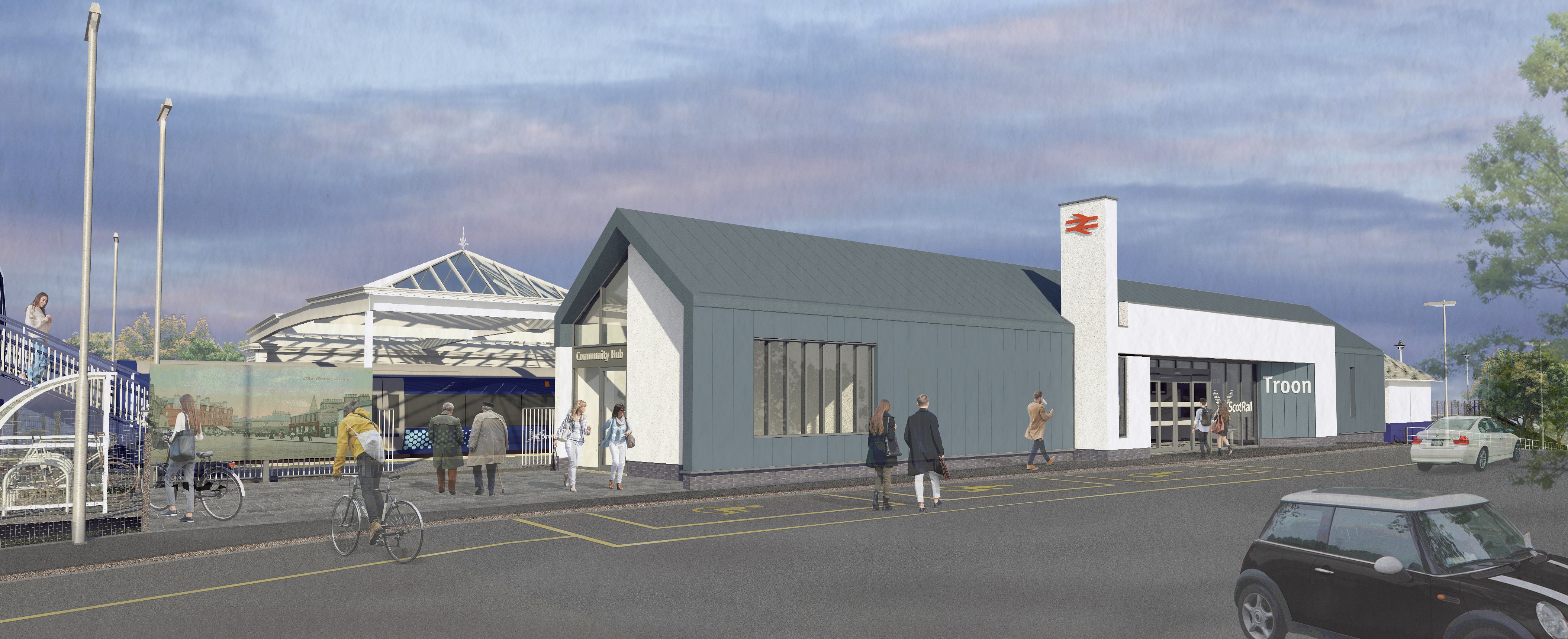Troon station redevelopment plans showcased