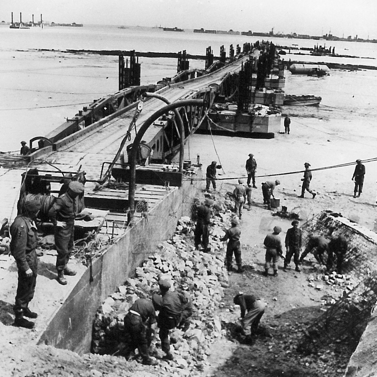 And finally... Wates unveils rare images of D-Day harbour construction