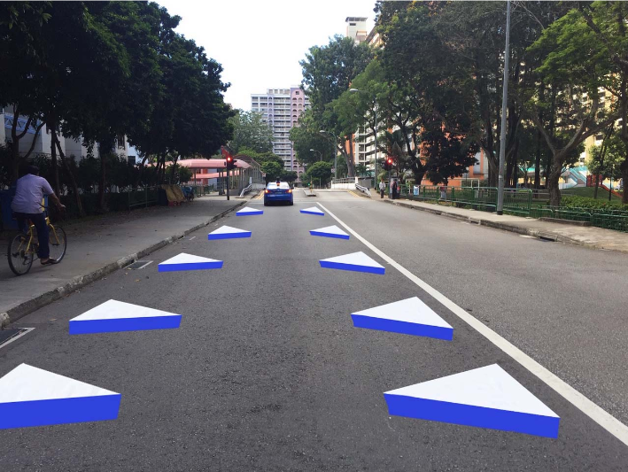 And finally... Singapore to trial 3D-effect traffic calming markings
