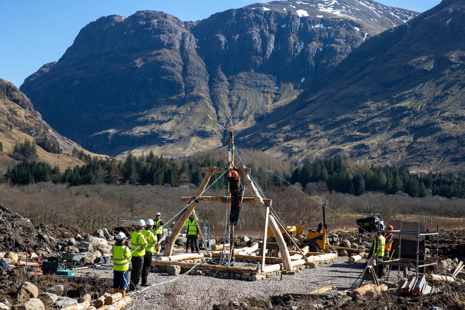 Glencoe creel house construction underway