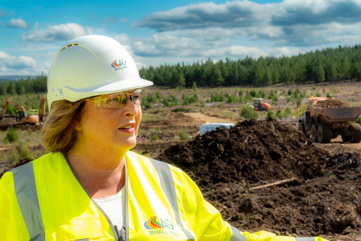 Transport secretary highlights economic boost delivered by Tomatin to Moy dualling project