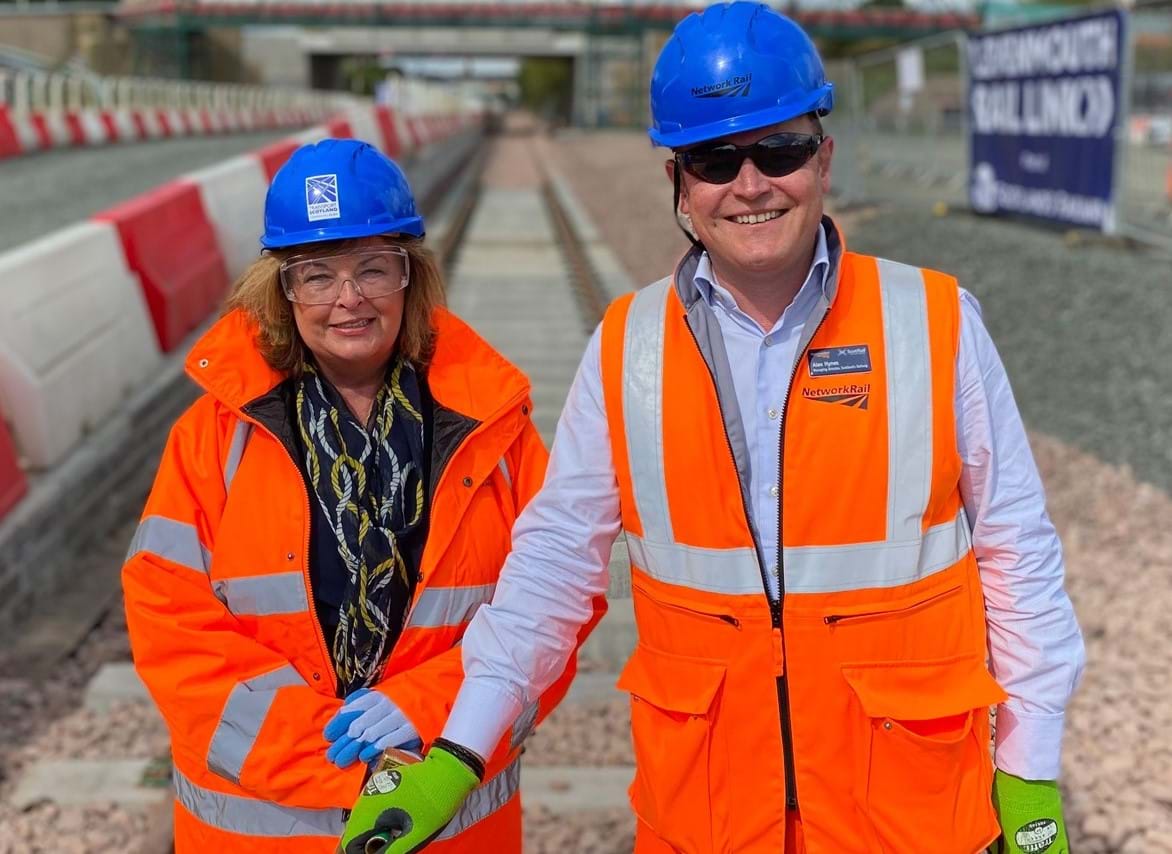 Final clip installed for Leven rail link