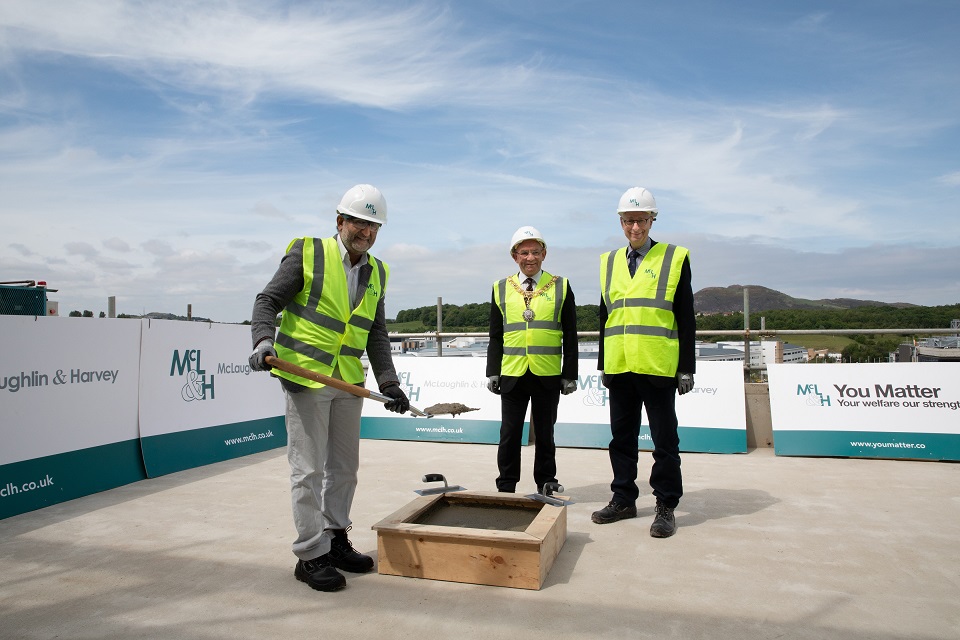 McLaughlin & Harvey tops out Usher building in Edinburgh