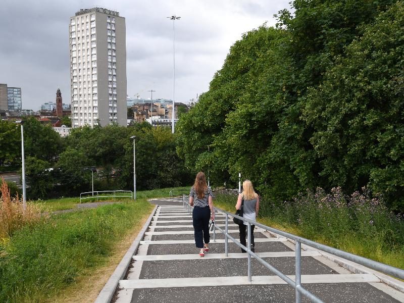 Active travel and public realm improvements delivered in North Glasgow