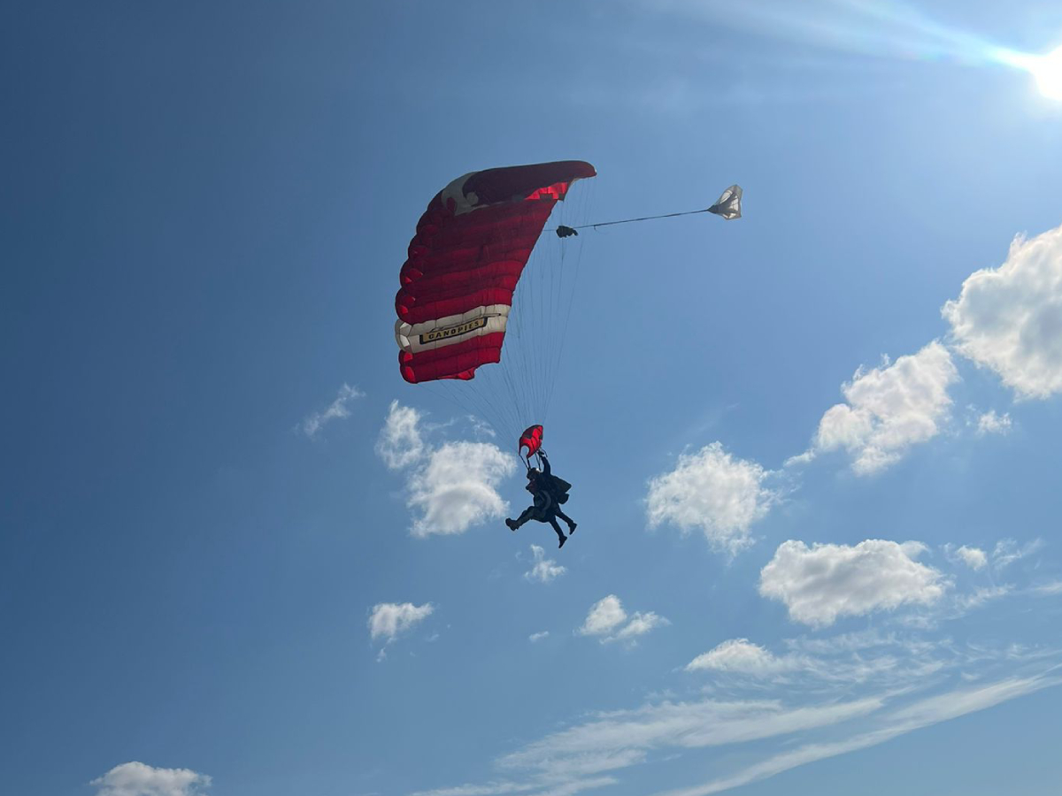 GRAHAM skydivers smash £10,000 fundraising goal for mobile sensory units