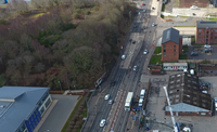 Flood project road works to keep traffic flowing at A8 road through Greenock