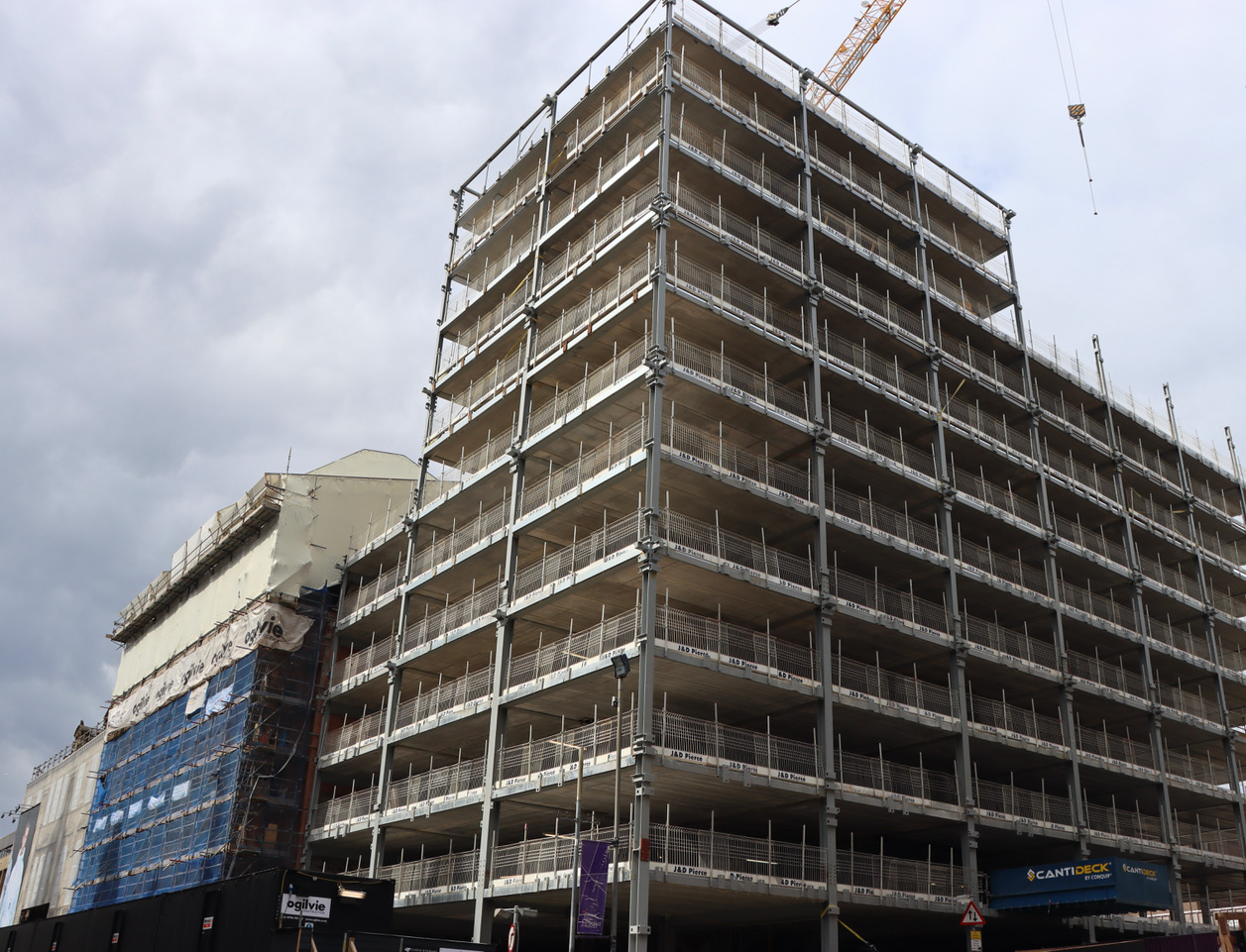 Ogilvie hails steel frame milestone at Glasgow hotel project