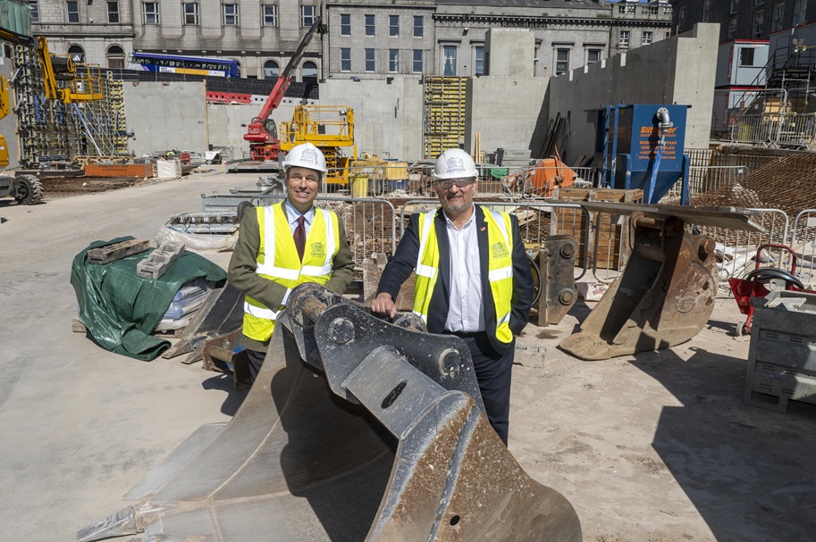 Video: Roof works completed at Union Street entrance to new Aberdeen market