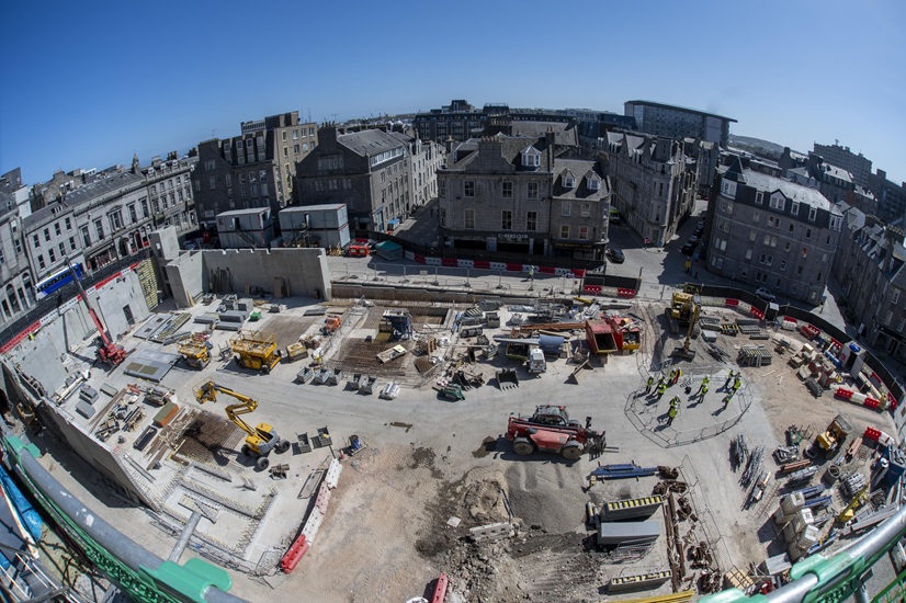 Video: Roof works completed at Union Street entrance to new Aberdeen market
