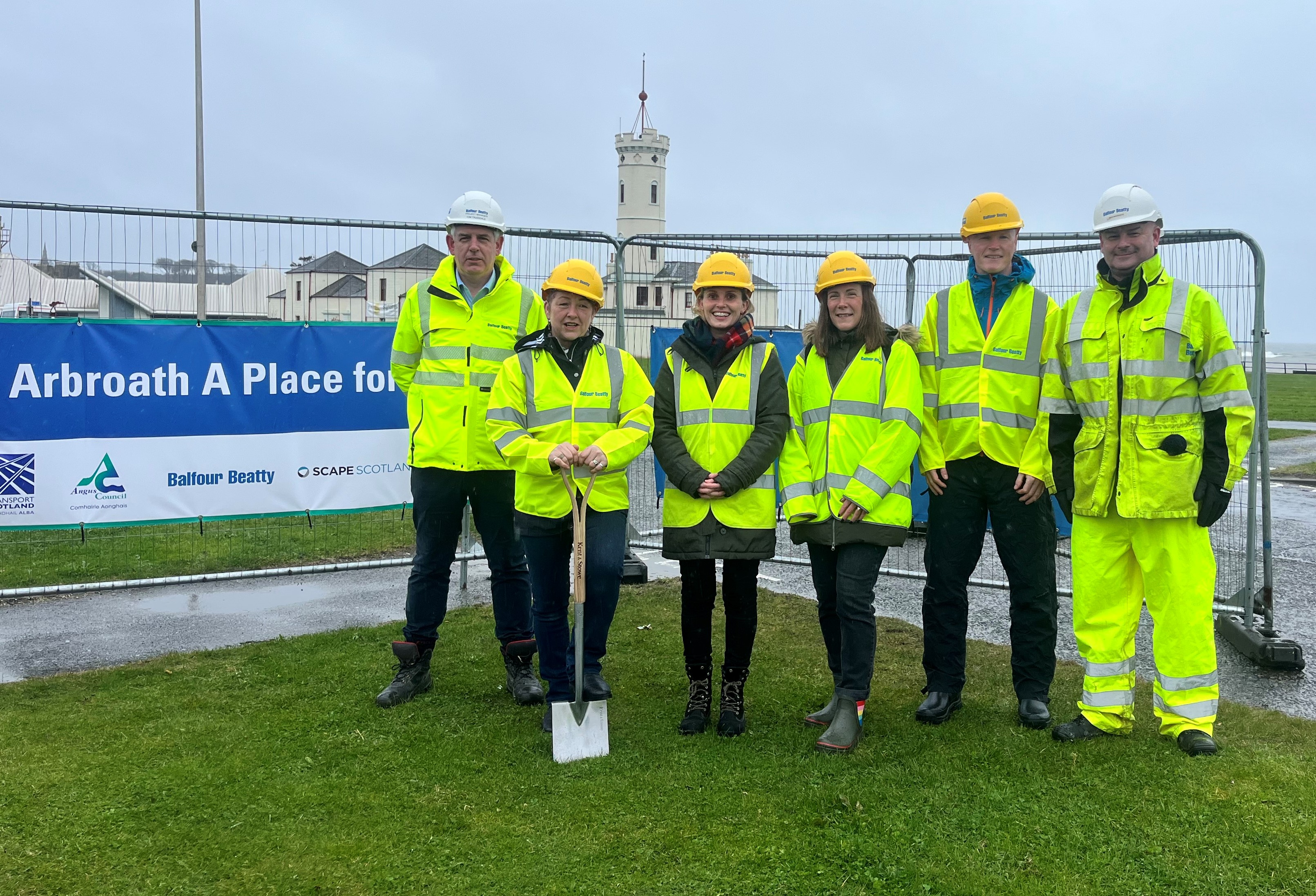 Construction begins on new walking, wheeling and cycling route in Arbroath