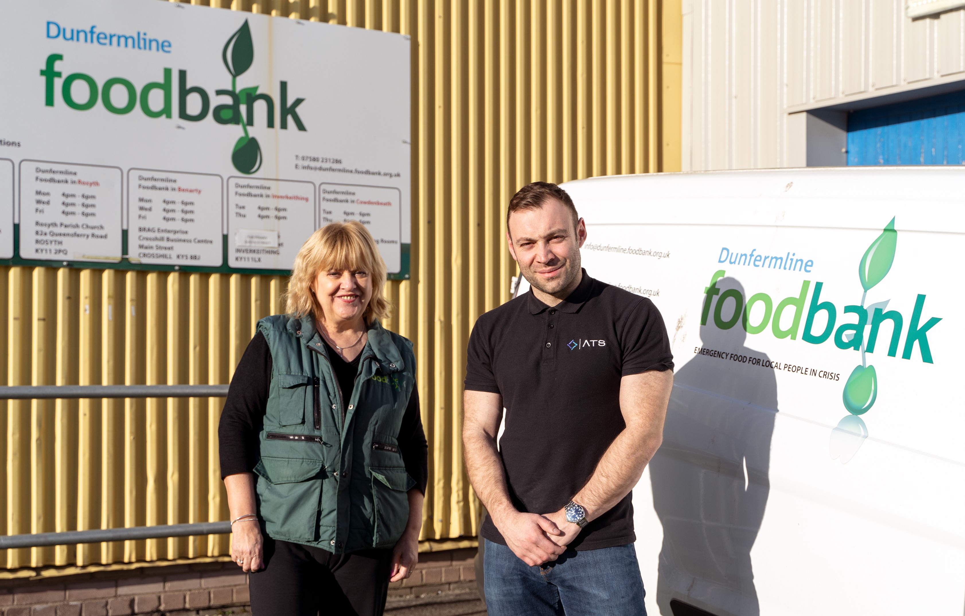 Advanced Traditional Screeding commits £6k a year to Dunfermline Foodbank