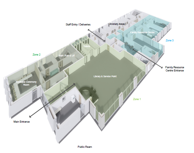 Office, library and family centre approved at former Ellon Academy site