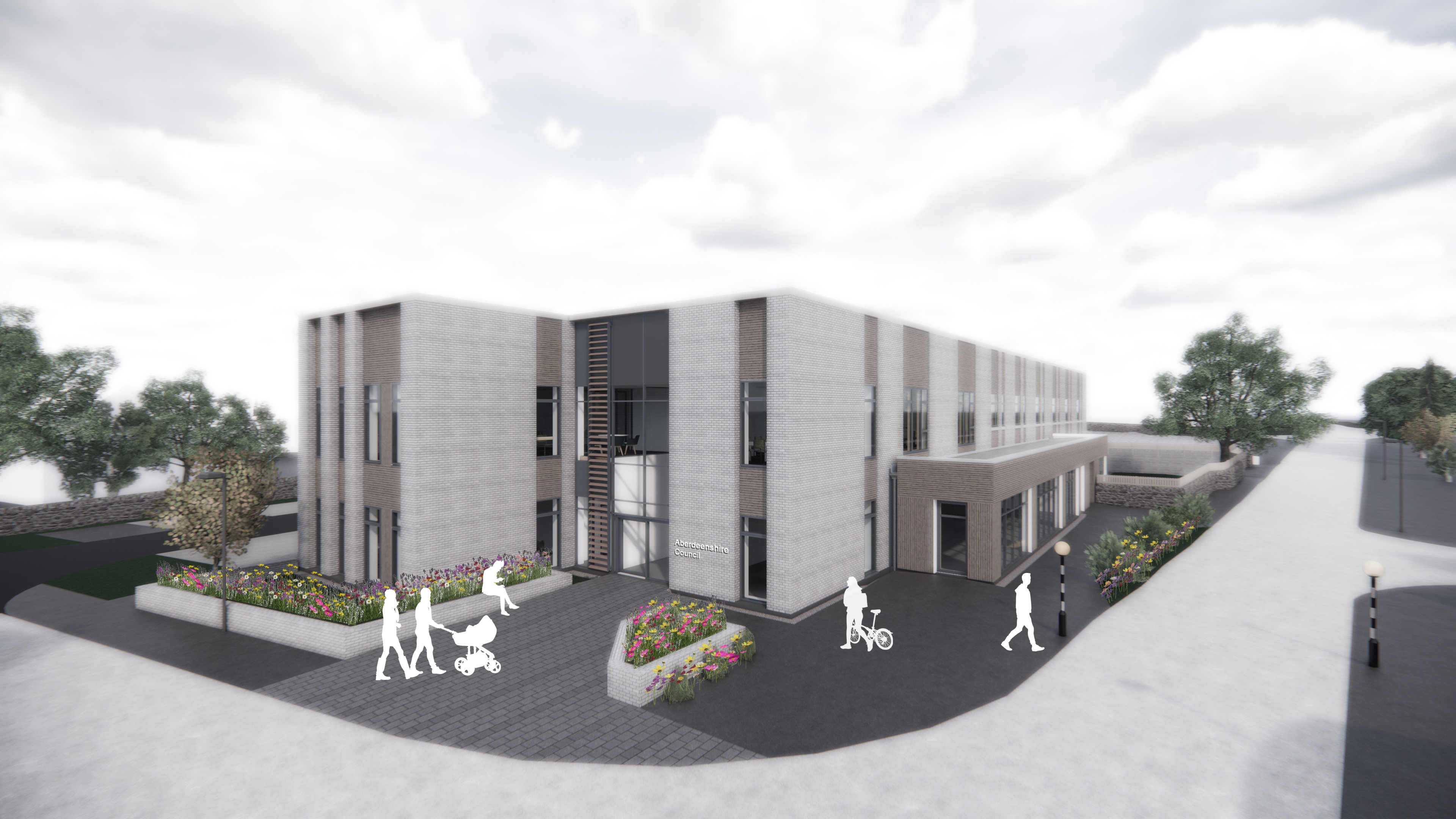 Office, library and family centre approved at former Ellon Academy site