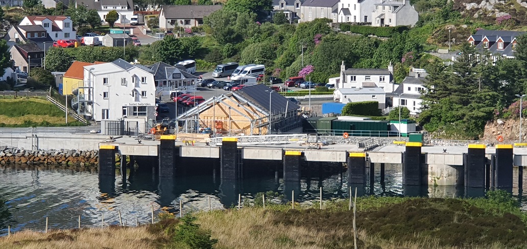 New terminal building taking shape at Tarbert