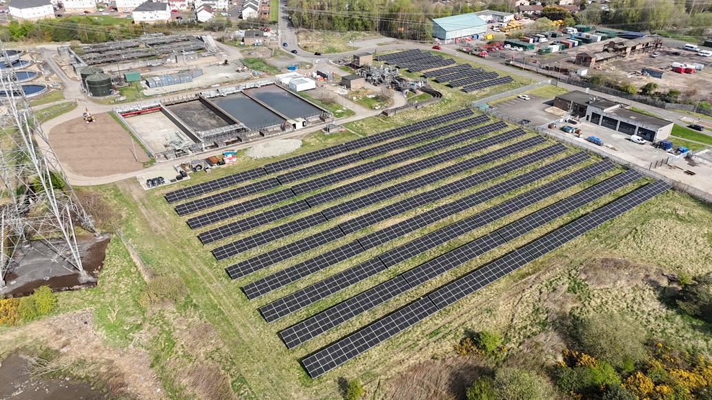 £1.3m solar project powering Scottish Water site in Alloa