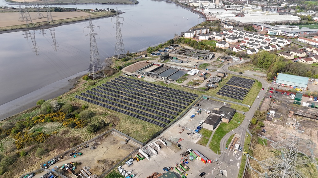 £1.3m solar project powering Scottish Water site in Alloa