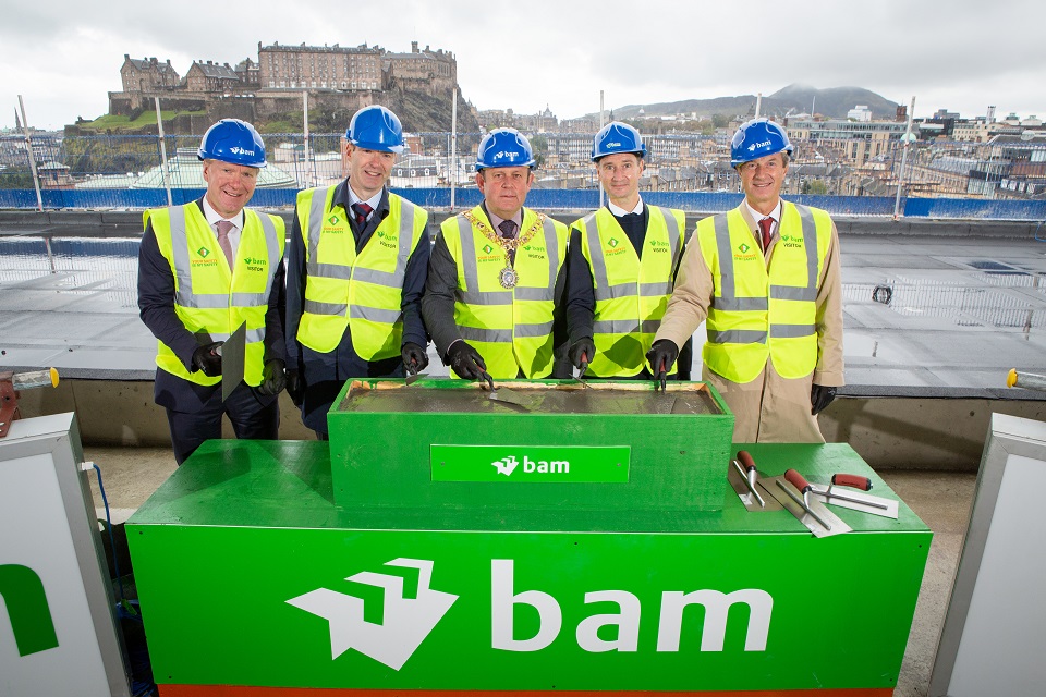 Edinburgh’s Capital Square tops out