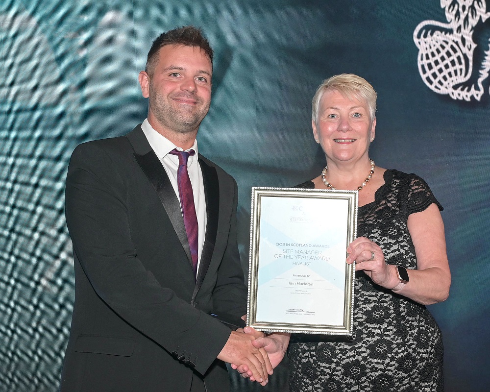 Barratt's Iain MacLaren named Site Manager of the Year 2023