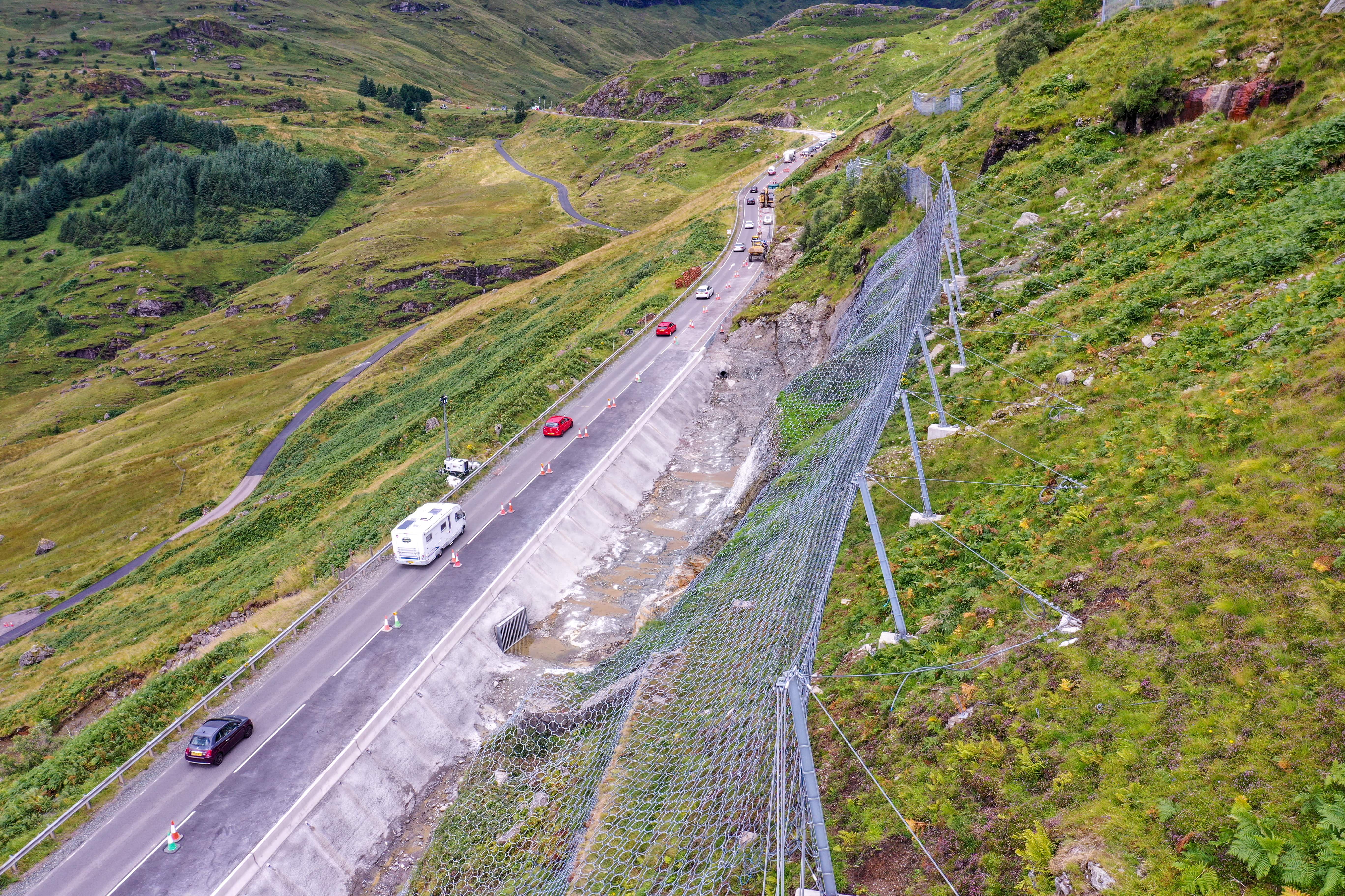 £1.1m catch-pit constructed at Rest and Be Thankful