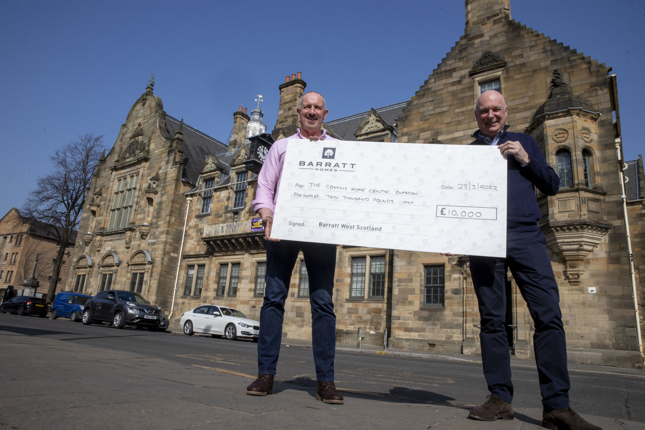 Barratt Developments raises £189,000 for charities across Scotland