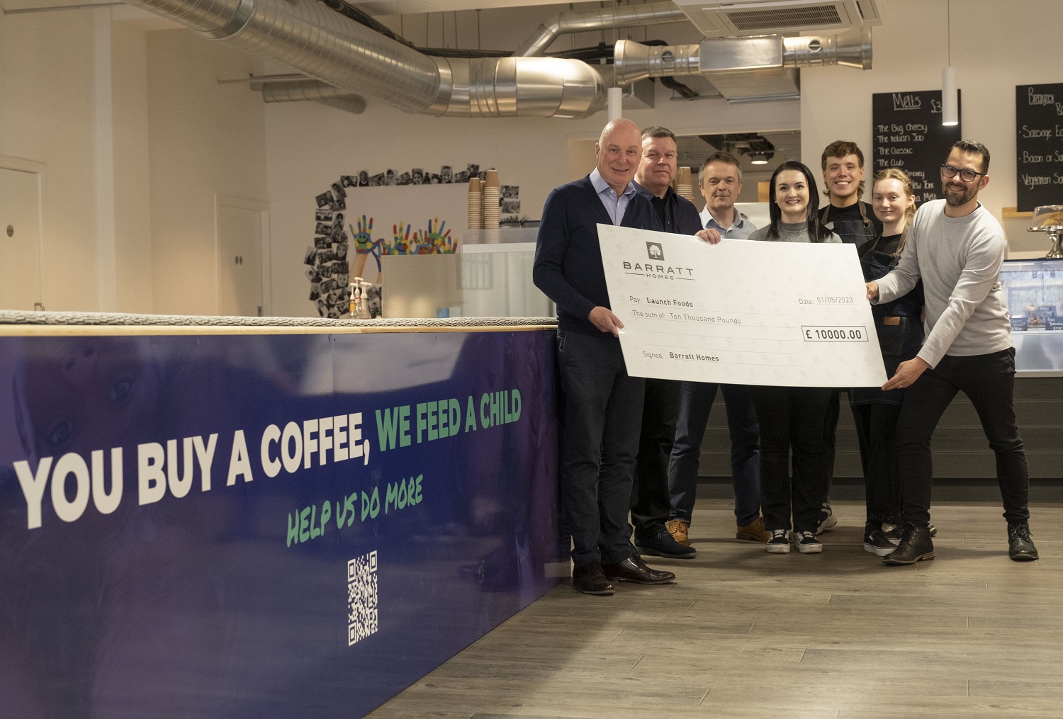 Barratt Developments Scotland donates £10k to Glasgow food charity