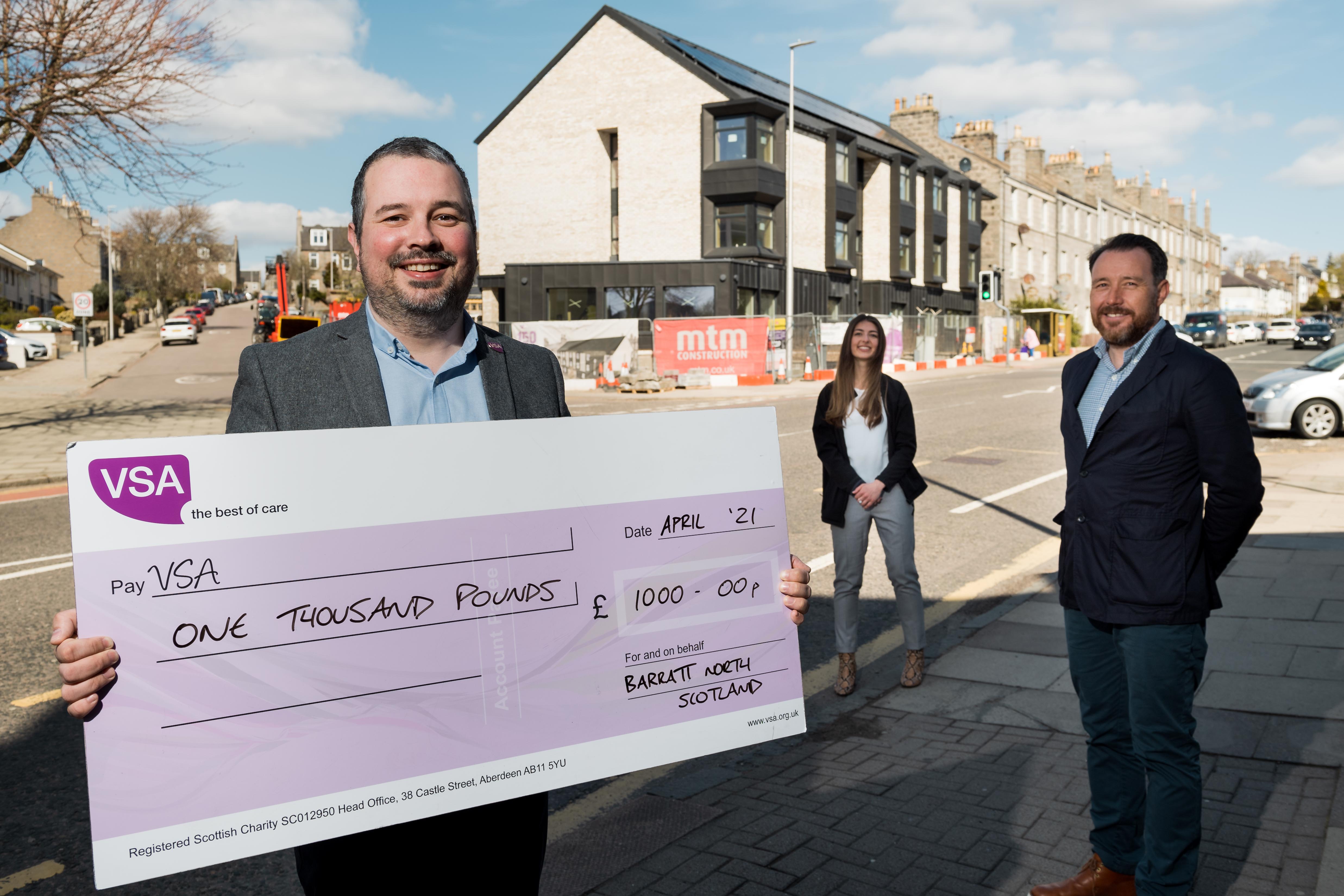 Barratt Developments North Scotland lends support to key mental health charity