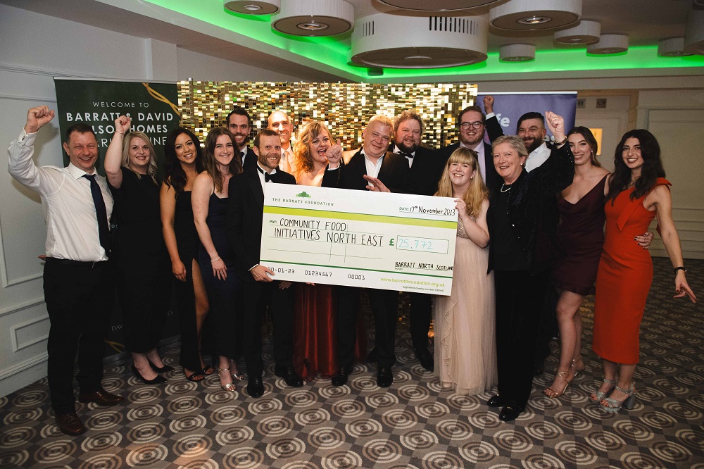 Barratt raises more than £25,000 for poverty relief at Aberdeen charity ball
