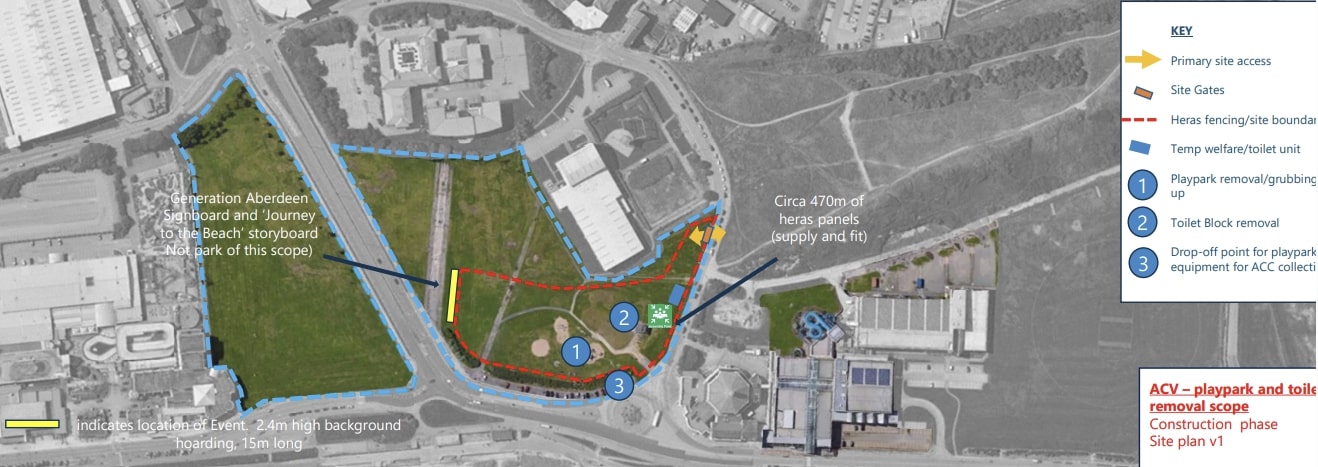 Work starting on new Aberdeen beach playpark area