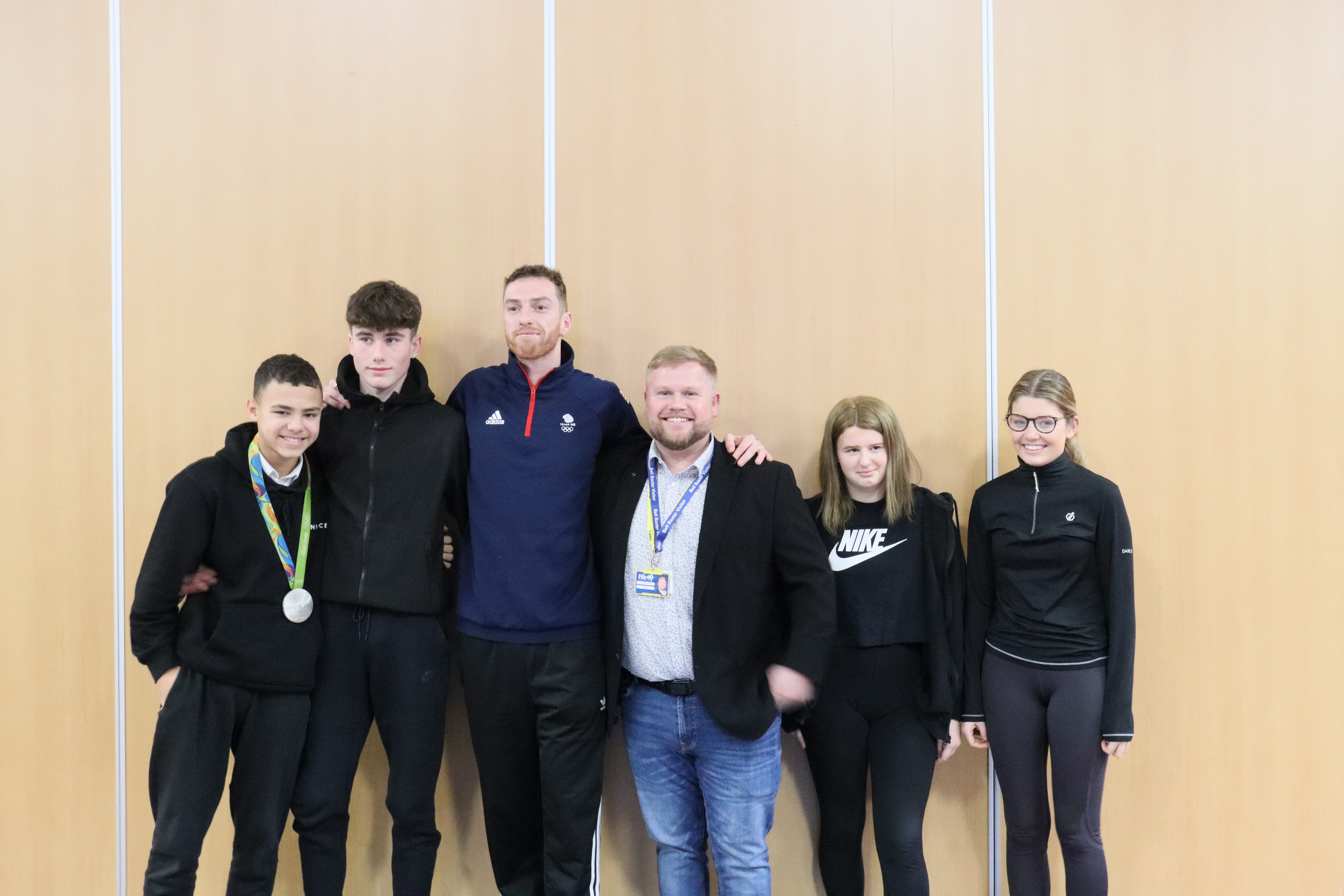 Team GB swimmer inspires school pupils