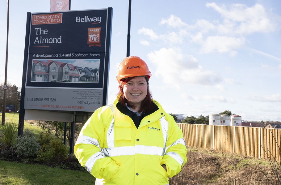 Female construction apprentice flourishes with Bellway