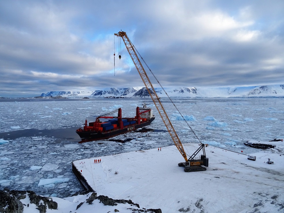 And finally... New Antarctic Wharf completed for RRS Sir David Attenborough