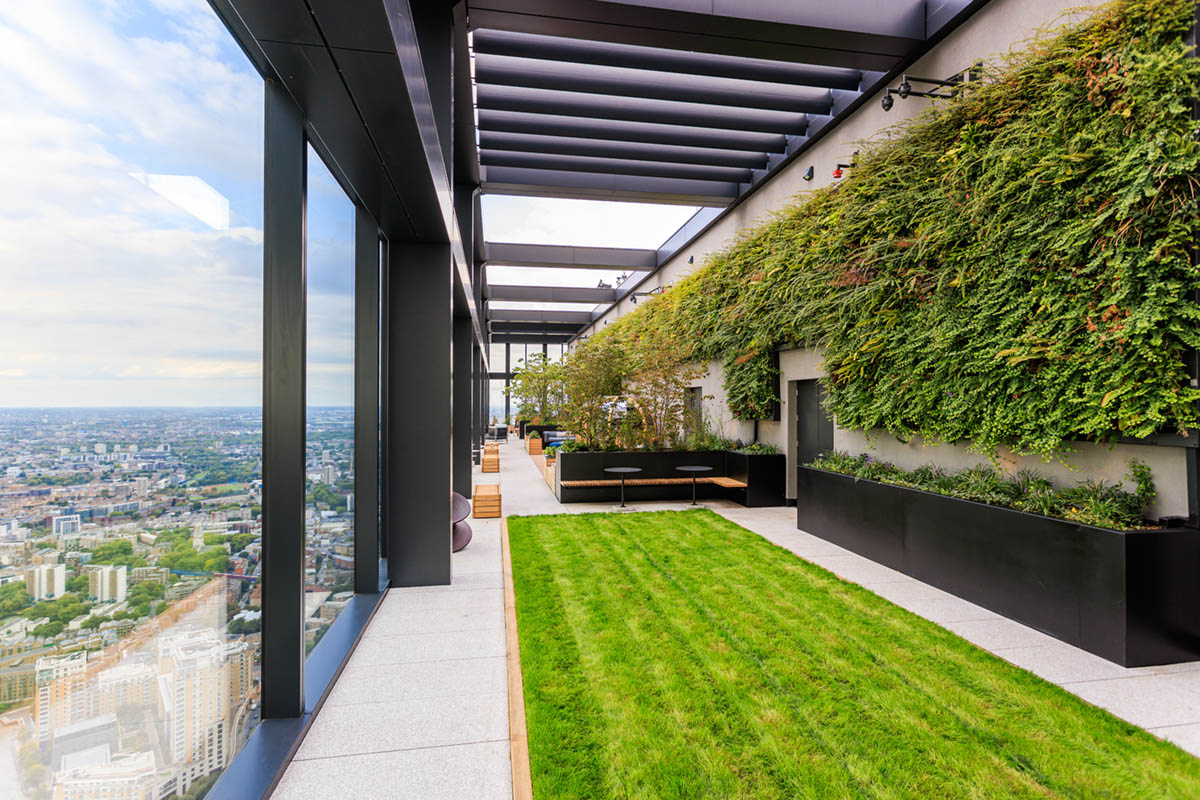 And finally... biotecture living walls installed at London roof garden