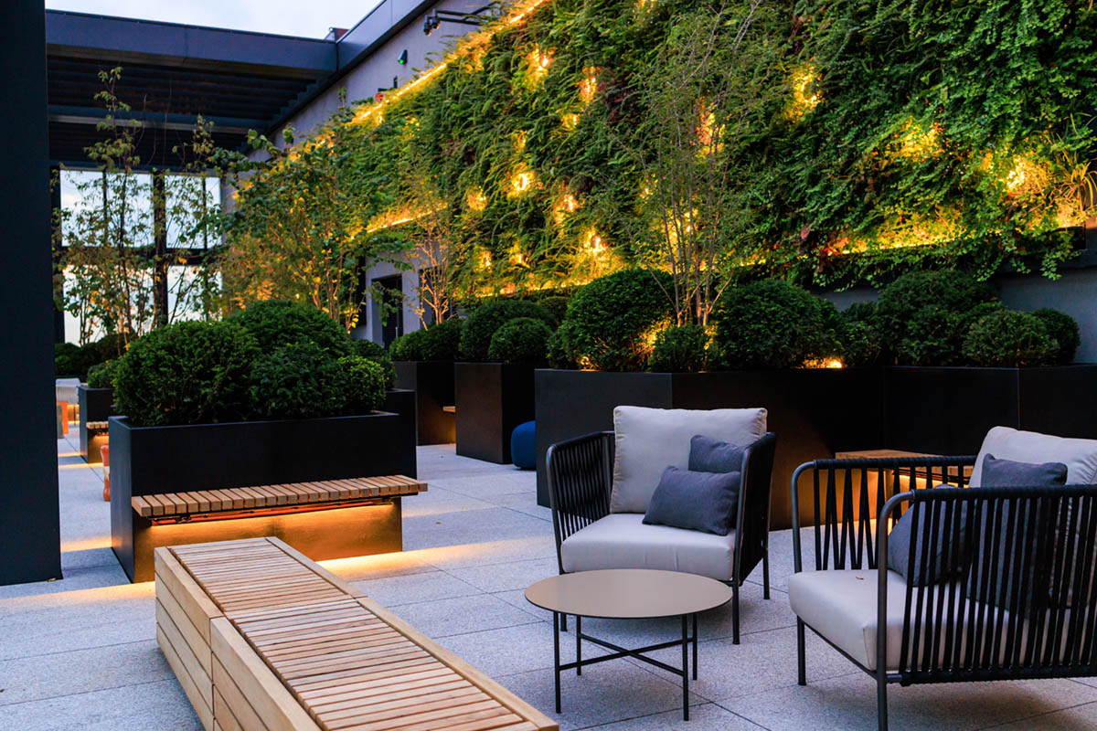 And finally... biotecture living walls installed at London roof garden