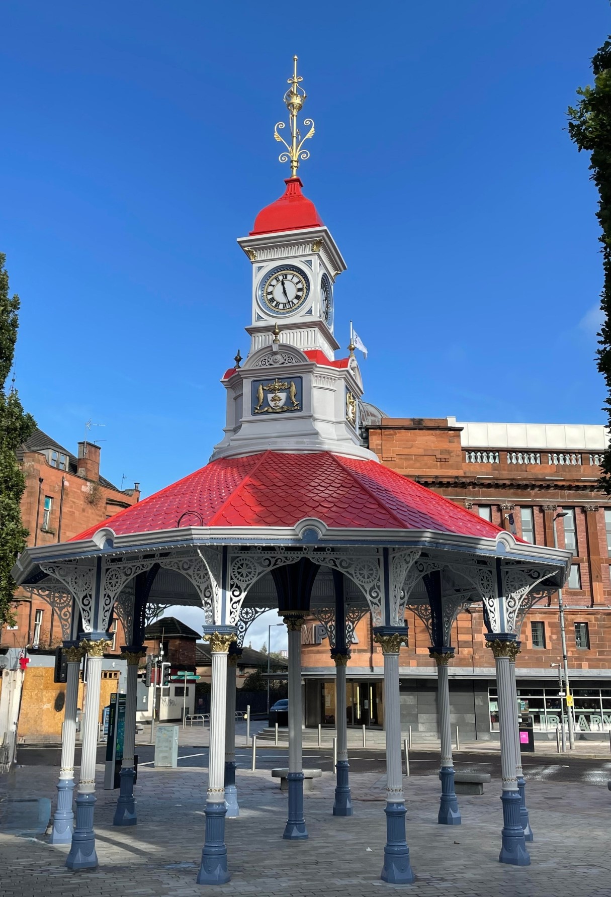 In Pictures: Iconic Bridgeton Umbrella returns after £400,000 restoration