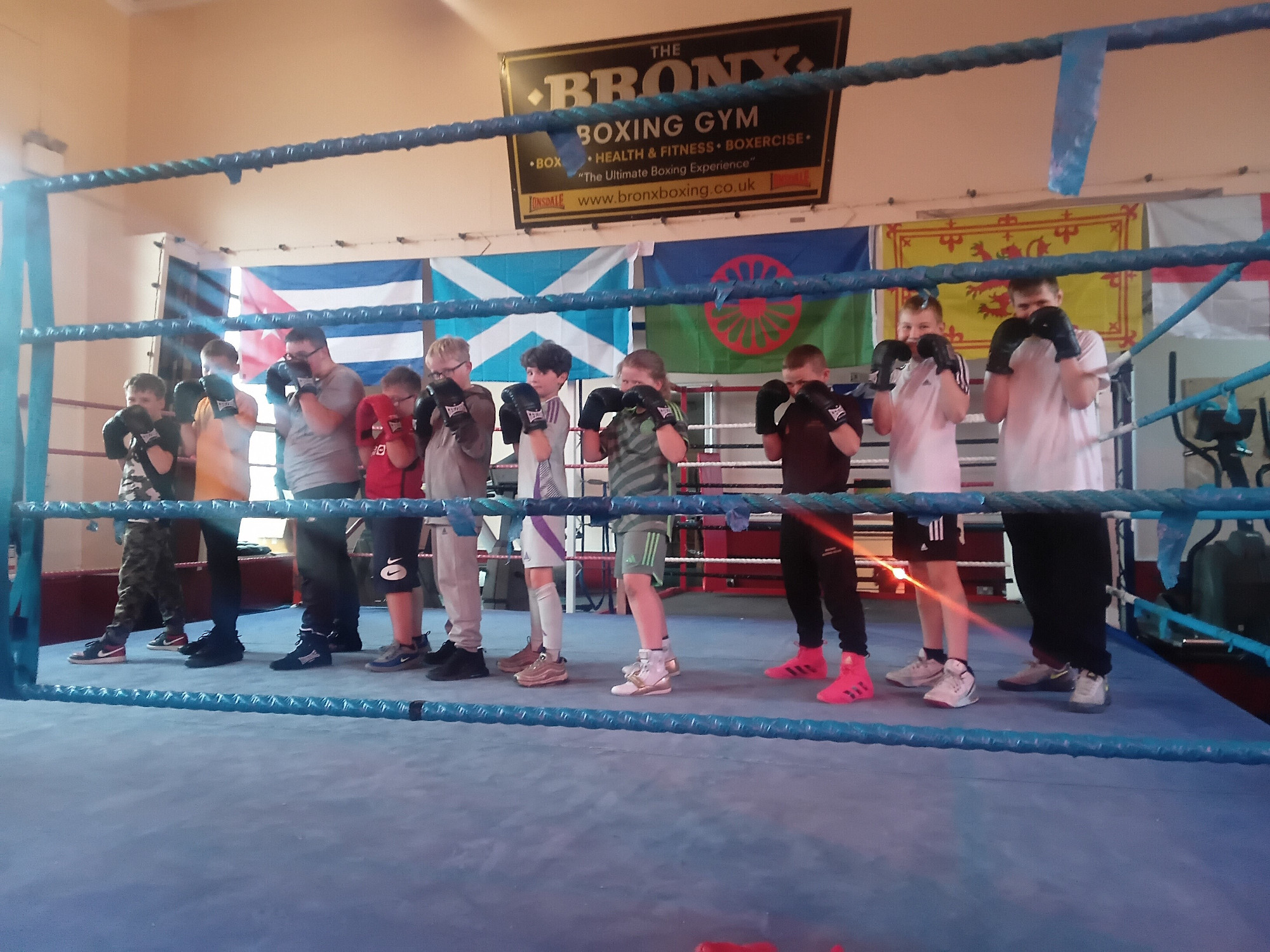JR Group donates boxing gear to East Lothian gym