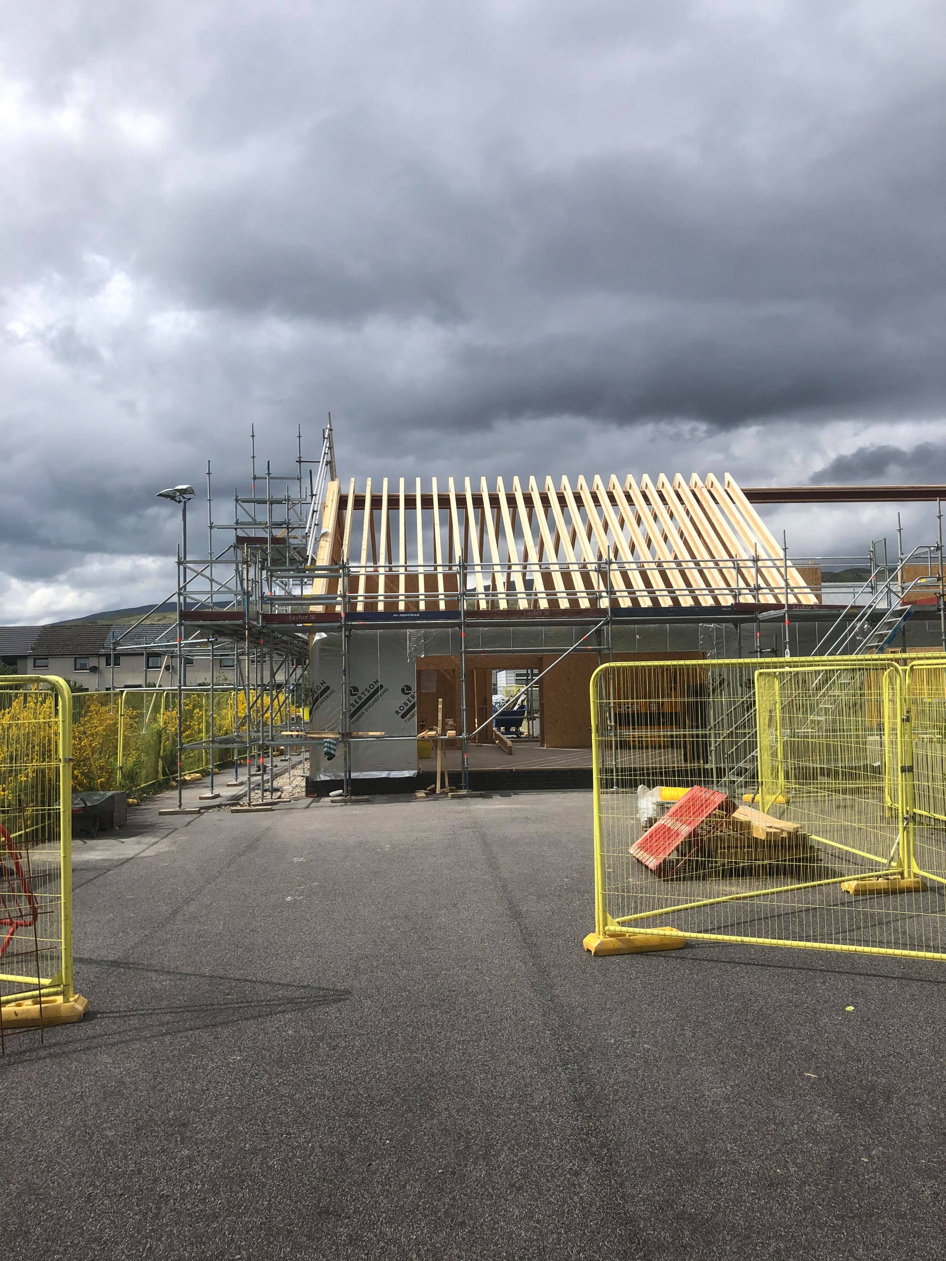 In Pictures: Robertson returns to Fort William school to undertake extension