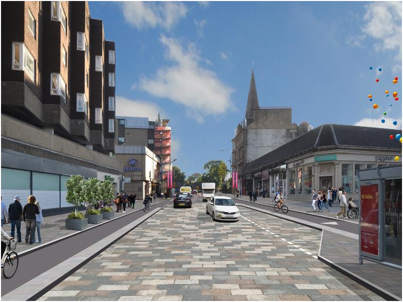 Glasgow approves revised Byres Road public realm designs