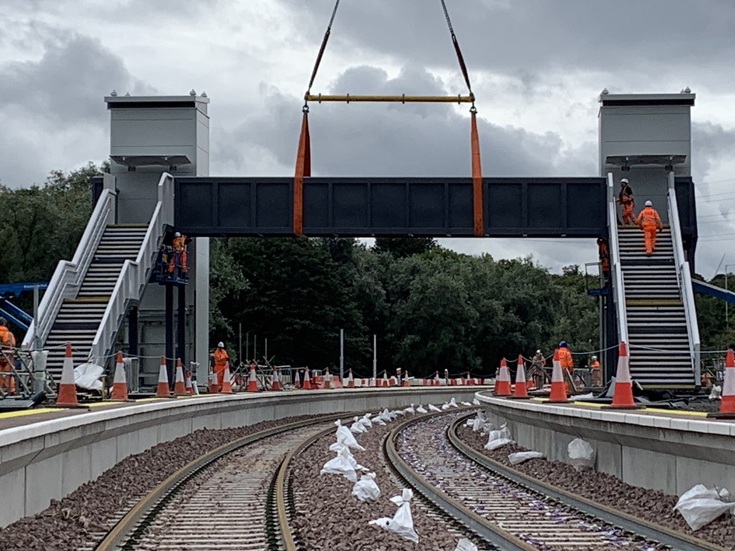 Cameron Bridge station footbridge installed as part of £116m project