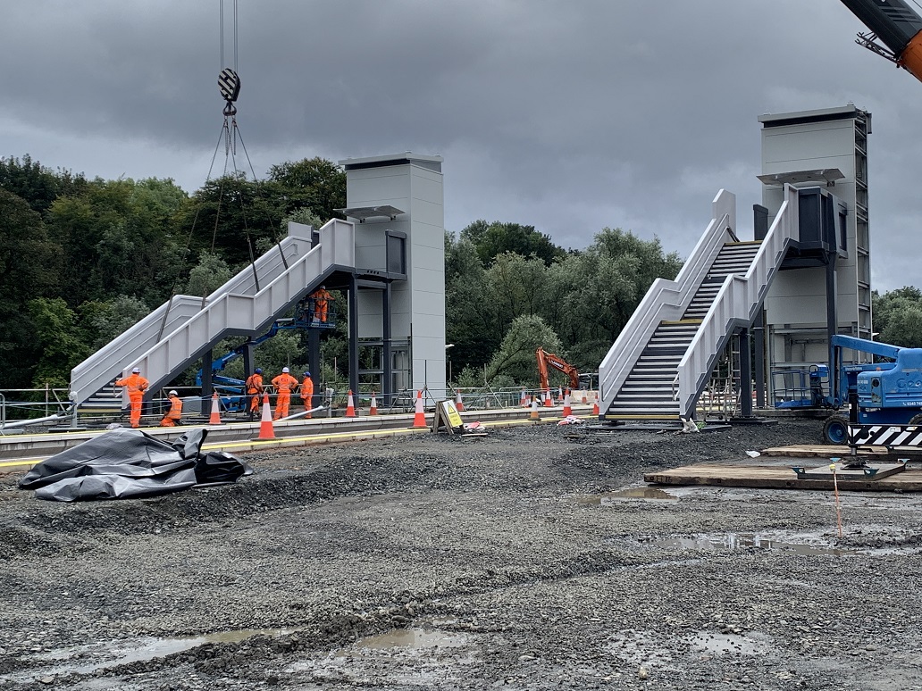 Cameron Bridge station footbridge installed as part of £116m project
