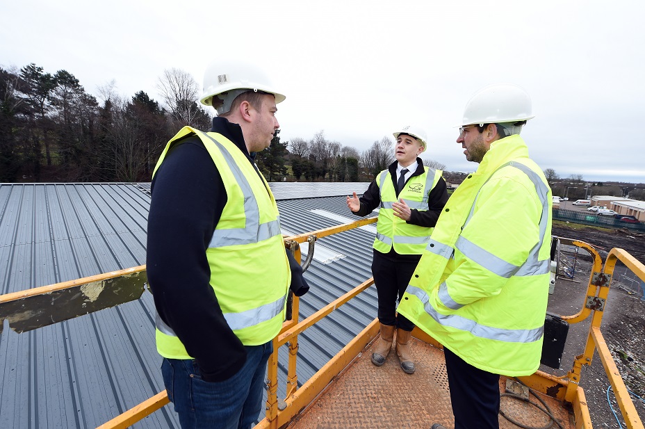 Solar panels constructing green future for City Building college