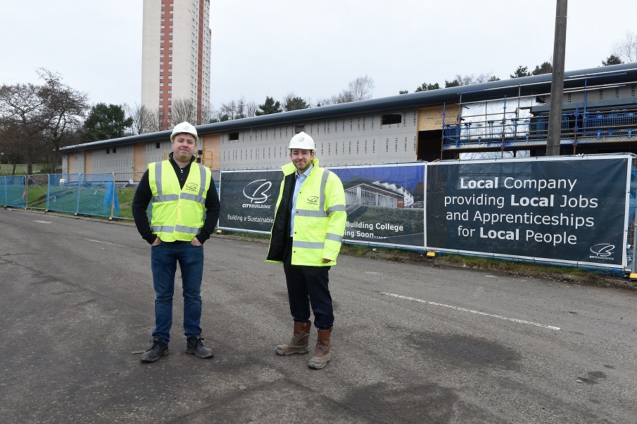 Solar panels constructing green future for City Building college