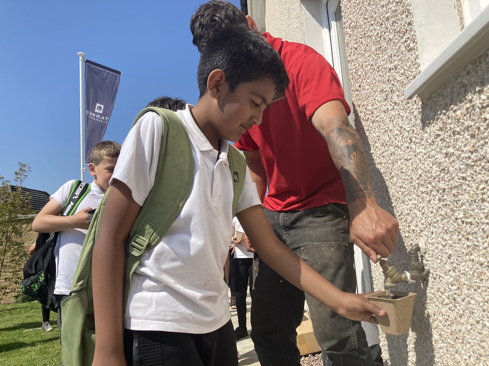 Aberdeen pupils enjoy educational gardening session hosted by Barratt