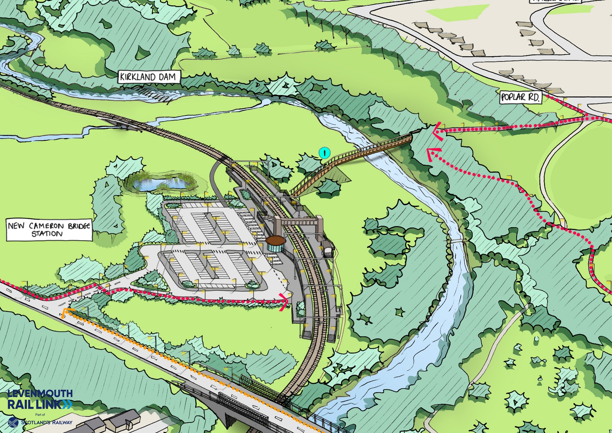 Planning permission granted for Cameron Bridge station