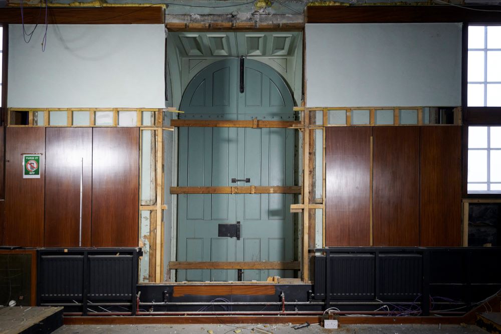 Front door of Inverness Castle revealed after 50 years