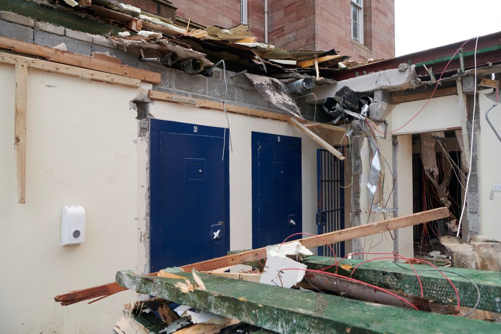 Former cell block removed at Inverness Castle transformation