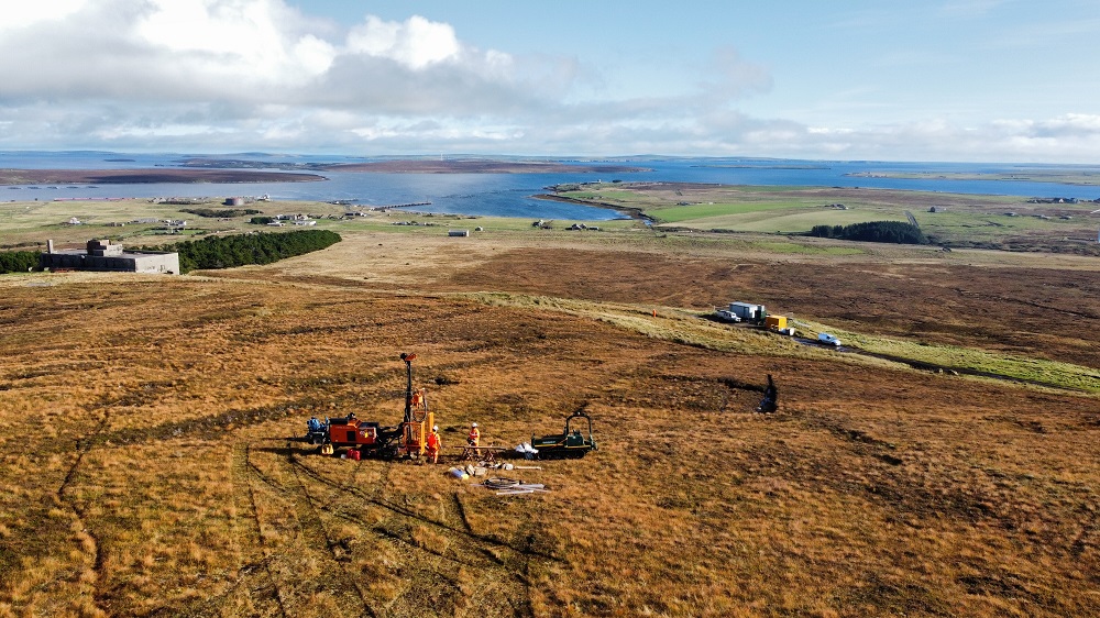 Orkney peatland examined as part of wind farms ground investigation project