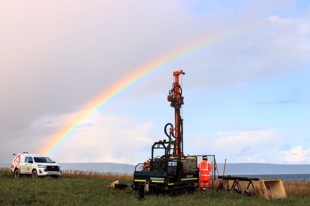 Orkney peatland examined as part of wind farms ground investigation project